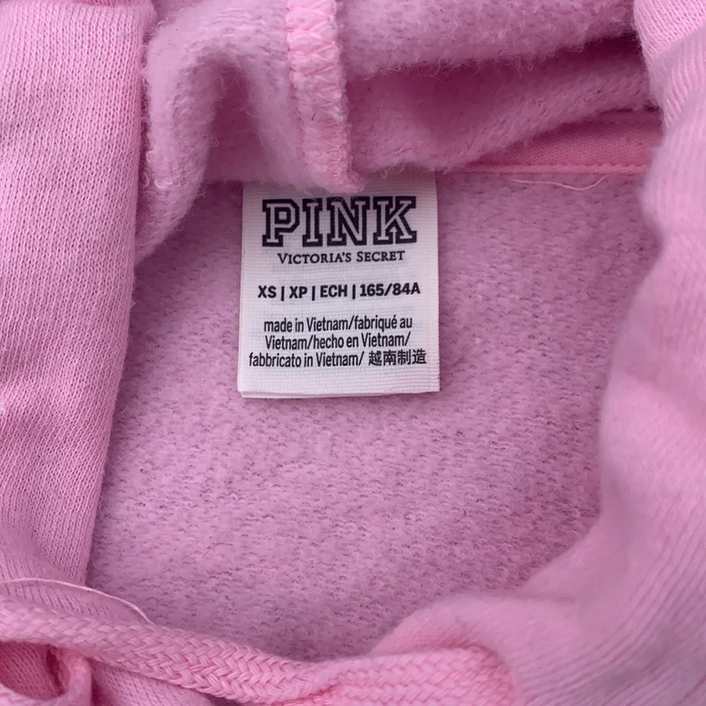 Victoria’s Secret PINK logo pull over hoodie! Size XS - Picture 3 of 9
